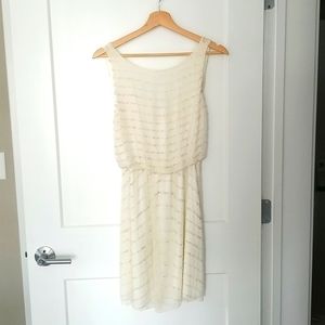 Alice + Olivia Gisel beaded cowl-back cocktail dress!